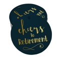 thumbnail image 1 of Inkdotpot Pack Of 50 Real Gold Foil Paper Tags Cheers To Retirement Favor Hang Tags, 1 of 1