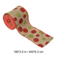 thumbnail image 3 of TIMIFIS Polka Dots Christmas Ribbon Christmas Tree Decoration 2.56 Inch Red and Green Ribbons for Crafts Holiday Gift Wrap Christmas Tree Decorations Wreath Bows Wrapping Supplies(4.55m), 3 of 7