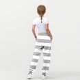 thumbnail image 4 of MKOSPLRT Sweatpants for Girl Striped Activewear Joggers High Waist Drawstring Color Block Sweat Pants Lightweight Wide Leg Pants with Pocket, 4 of 8