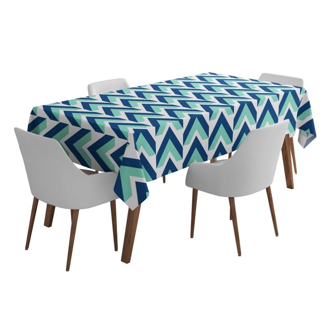 Vargottam Intérieur/ExtérieurNappe58x120 InchRectangleNappe Imperméable PatioTableCoupes- Printemps/ÉtéTable rectangulaire/BBQs/Picnic -Royal Blue