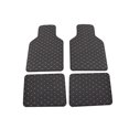 thumbnail image 1 of maskred 4 Pieces Car Floor Mats Automotive Interior Liner Foot Pad Decorative Carpet Front Rear Decoration Washable Reusable Mat Black, 1 of 6