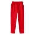 thumbnail image 1 of RKSTN Mens Pants Fashion Drawstring Elastic Waist Solid Color Casual Sweat Length Pants Soft Comfortable Workout Pants, 1 of 4