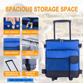 thumbnail image 3 of HLONK Glacière Roulante 43 L Grande Glacière Souple Étanche avec Roues et Poignée pour Plage Camping Patio Voyage Extérieur Bleu, 3 of 8