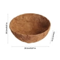 thumbnail image 3 of LEEYNEER Round Coco Liner Coco Replacement Liner Basket Window Box  6 Packs 14 Inch Round Coco Coir Liner  Circle Coconut Fiber Replacement Liners for Hanging Basket Hanging Baskets Garde, 3 of 7