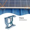 thumbnail image 3 of Pack of 10 Solar Panel Frame WaterDrain Clips Aluminum Deflector Fully Automatic, 3 of 11