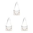 thumbnail image 3 of maskred Underarm Bag For Fashionable And Versatile Women For Everyday Wide white 3Set, 3 of 6
