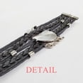 thumbnail image 2 of Surround Soccer Football Outlines Sports Bracelet Hand Strap Leather Rope Wristband Double Set, 2 of 3