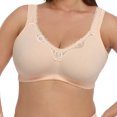 thumbnail image 1 of XZNGL Womens Large Breathable, Sweat-Absorbing, Collated, Lace, Pure Cotton Comfortable Bra, 1 of 5
