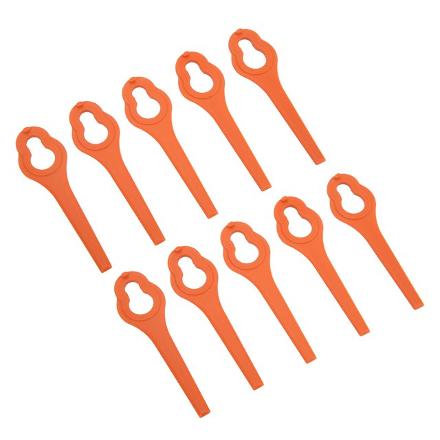 Lawn Mower Plastic Blade, Strong Toughness Grass Cutter Tool Blades For Home Use For Replacement Red,Green,Orange