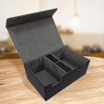 thumbnail image 3 of lionlar Card Storage Box Compartments Multiple Uses Black Grey, 3 of 8