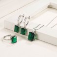 thumbnail image 3 of LYMAYTER Necklace Earrings 4Pcs/Set Finger Ring - Rectangle, Cubic Zirconia, Vintage, 3 of 7
