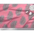thumbnail image 3 of Soimoi Viscose Chiffon Fabric Paisley Block Print Fabric by Yard 42 Inch Wide, 3 of 3