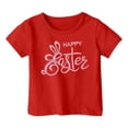 thumbnail image 4 of LUOGENLI T-Shirt pour Filles T-Shirt Décontracté pour Enfants Mode Imprimé Col Rond Manches Courtes T-Shirt Chemises pour Filles Travail Grande Taille Rouge 8-9 Ans, 4 of 4