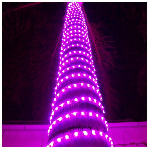 Russell Decor 100ft/30m Led Rope Lights Lamps Kit Indoor Outdoor Decorative Lighting for Party Wedding Valentine's Day Backyard Patio Deck Bright Flexible String Tube Lights Waterproof- Pink