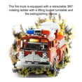 thumbnail image 4 of Simulation Fire Truck Safe Impact Resistant Pull Back Fire Engine Toys With Telescopic 360 Degree Rotary Ladder Red, 4 of 13