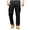 Black, variant on Pisexur Cargo Pants for Men Casual Solid Color Straight Leg Mens Pants Classic Drawstring Elastic Waist Mens Cargo Pants Loose Lightweight Breathable Hiking Pants with Flap Pockets S-3XL Black