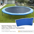 thumbnail image 2 of Soozier 14" Trampoline Pad Φ138" Trampolining Replacement Jump Blue GYM, 2 of 9