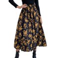 thumbnail image 3 of Xingqing Robe à Volants pour Femme, Imprimé Léopard, Taille Haute, Tulle Tutu de Fête, Jupe Midi Évasée, Noir, P, 3 of 7
