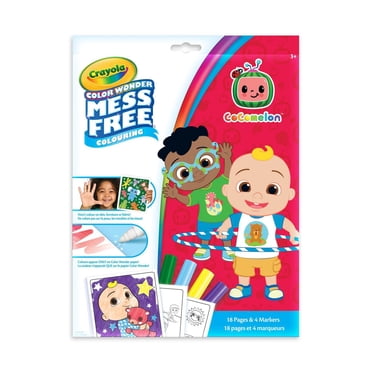 Crayola Color Wonder Mess-Free Colouring Pages & Mini Markers, Cocomelon