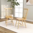 thumbnail image 4 of Costway Windsor Dining Chairs Set of 2 Armless Spindle Back Solid Rubber Wood Natural, 4 of 9