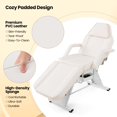 thumbnail image 2 of Costway 72" Massage Bed with Hydraulic Stool Adjustable Backrest & Legrest Storage Boxes White, 2 of 3