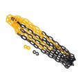 thumbnail image 4 of jinwen Plastic Chain - - Warning - Crowd Control - 6mm X 3.8 Meter Roll - Black + Black + Yellow, 4 of 7