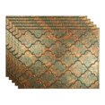 thumbnail image 1 of Fasade 18in x 24in Monaco Copper Fantasy Backsplash Panel 5 Pack, 1 of 5