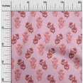 thumbnail image 1 of oneOone Georgette Viscose Blush Pink Fabric Floral Block Sewing Craft Projects Fabric Prints By Yard 42 Inch Wide, 1 of 4