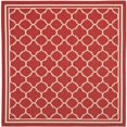 thumbnail image 1 of Safavieh Courtyard Red Indoor Outdoor Rug - Square 7'10", 1 of 5