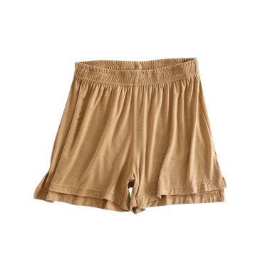 cfhntfmh Women's Pajama Shorts Soft Comfy Sleepwear Elastic Waisted Stretchy Pjs Bottom Solid Basic Loungewear