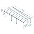 thumbnail image 4 of CANOPIA by PALRAM Arcadia 12 ft. x 28 ft. Grey Carport, 4 of 9