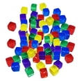 thumbnail image 1 of Milaget 100 Pcs/Set Six Sided 10mm Acrylic Transparent Portable Table Playing Games - Multicolor, 1 of 9