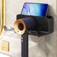 thumbnail image 3 of Organisation et Rangement Salle de Bain, Support de Sèche-Cheveux Mural avec Trois Grilles de Rangement, Petit Rangement Salle de Bain, Supports de Rangement, Sans Support, 3 of 6