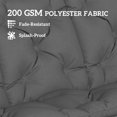 thumbnail image 4 of Outsunny Bench Cushion Water-Repellent, Dark Grey, 4 of 10