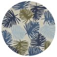 thumbnail image 1 of HomeRoots 353044 Tapis Rond en Polyester Ivoire 5 Pi 6 Po, 1 of 1