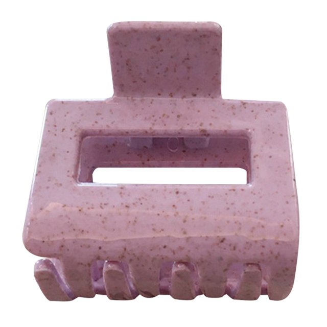 French Hair Claw Clip Retro Solid Color Rectangle Hair Clamp Hollow Hair Claw
