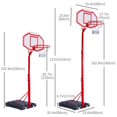 thumbnail image 4 of Soozier Adjustable Basketball Stand Backboard  with Wheels For Kids, 4 of 9