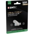 thumbnail image 3 of Remis à Neuf Emtec D280 USB 3.2 USB-A Type-C Double 128 Go Clé USB, 3 of 3