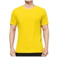 thumbnail image 1 of Dagugfen Tops for Men Summer Short Sleeve Round Neck Lightweight Casual Basic Tee Shirts Solid Color, 1 of 6