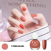 Heliisoer Matte nail polish Long-lasting no-bake whitening quick-drying matte nail polish 12ML
