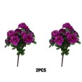 thumbnail image 4 of mmirethe 2x Faible Entretien Apparence Réaliste Faux Fleurs et Plantes Large Application Violet 1Set, 4 of 6