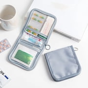 5Pcs Portable Organizer Bag, Uscallm Portable Organizer Bag Travel Medication Pill Case Daily Pill Box Small Standing Bag Compact Pill Organizer for Travel