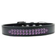 thumbnail image 1 of Collier Deux Rangées en Cristal Violet Taille 16 Chien Noir, 1 of 1