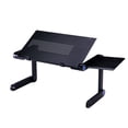 thumbnail image 1 of Shisuyan Support d'Ordinateur Portable Ajustable, Bureau d'Ordinateur Portable Pliant avec Support Latéral et Tapis de Souris (Noir), 1 of 8