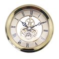 thumbnail image 1 of 4" Dial Round Clock Insert ,Repair Accessories , Rim ,Roman Numeral , Clock Mechanism, DIY Retro Style Silent Gallbladder for School 10, 1 of 7