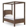 thumbnail image 1 of Meridian Furniture Salina Lit Simple Rembourré en Velours Brun, 1 of 11