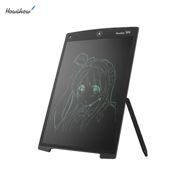 HowShow 12inch LCD Digital Writing Tablet Portable Graphic Board Black