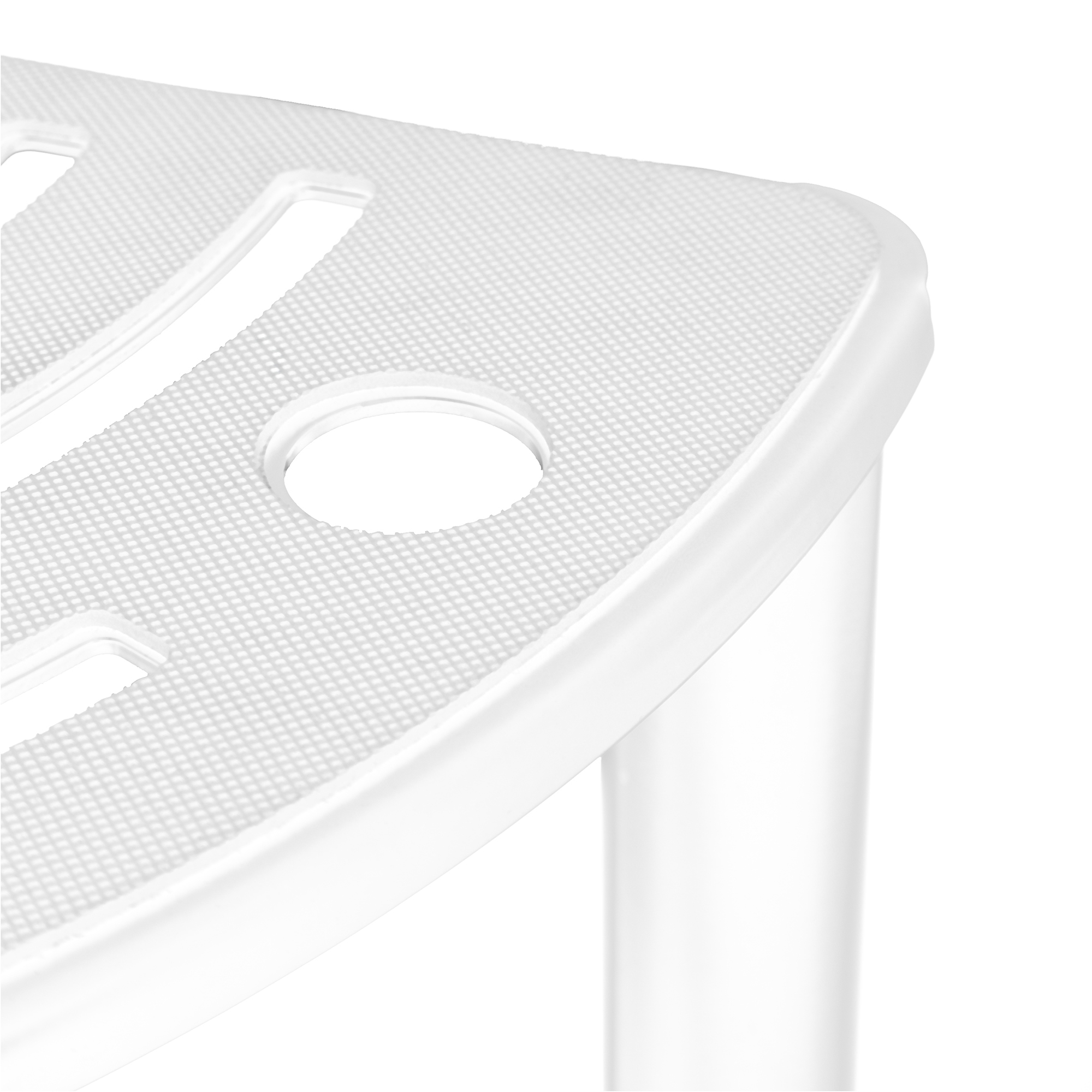 Era Tripole Tabouret de Douche Blanc 11x16 po