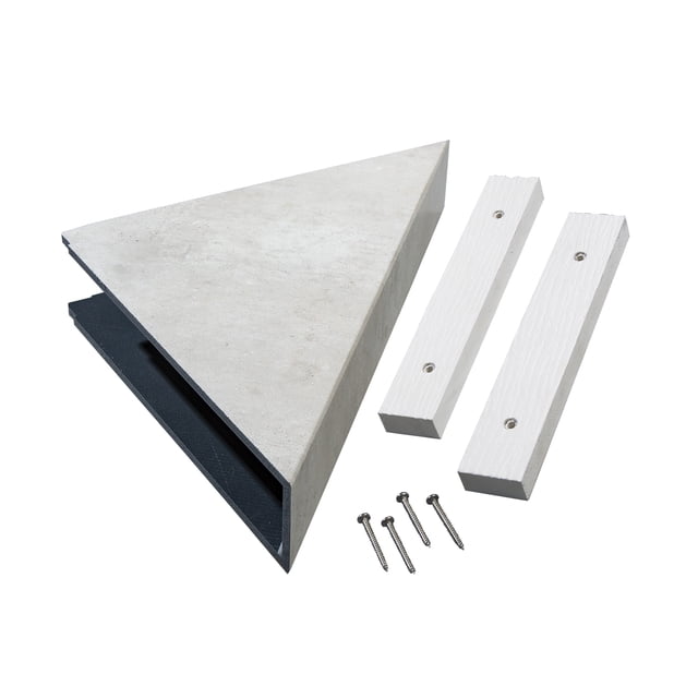 PALISADE Vinyl Waterproof Corner Shower Shelf Wintry Mix