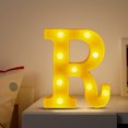 thumbnail image 4 of TopLLC Christmas Decor LED Letter Lights Sign Light Up For Home Party Wedding Decoration Light Up Letters Alphabet Letter Sign Battery Powered For Christmas Birthday Party Decoration warning light, 4 of 4